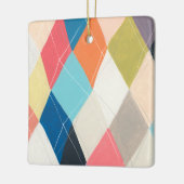 Harlequin Hopscotch - Argyle Pattern Keramisch Ornament (Links)