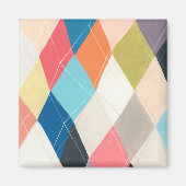 Harlequin Hopscotch - Argyle Pattern Magneet (Voorkant)