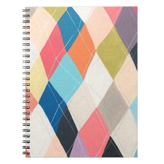 Harlequin Hopscotch - Argyle Pattern Notitieboek (Voorkant)
