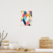 Harlequin Hopscotch - Argyle Pattern Poster (Keuken)