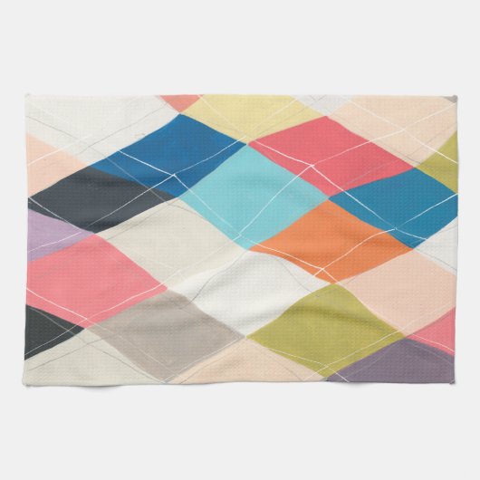 Harlequin Hopscotch - Argyle Pattern Theedoek (Horizontaal)