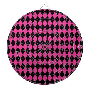 Harlequin Hot Pink en Black Dartbord