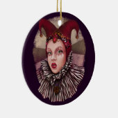 Harlequin Jester Keramisch Ornament (Rechts)