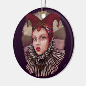 Harlequin Jester Keramisch Ornament (Links)