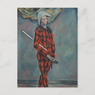 Harlequin (Joker) (door Paul Cézanne) Briefkaart