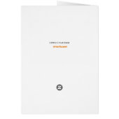 Harlequin Lady  Halloween Wenskaart (Achterkant)