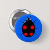 Harlequin Ladybird Button (Voorkant /achterkant)