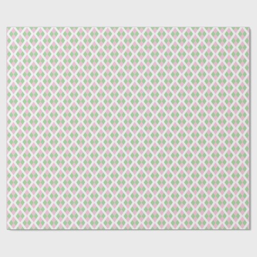 Harlequin Lattice in Pink and Green Cadeaupapier (Vlak)