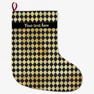 Harlequin, , met nood en zwart grote kerstsok