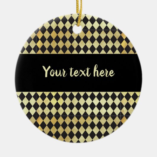 Harlequin, , met nood en zwart keramisch ornament (Voorkant)