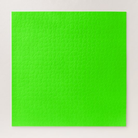 Harlequin Neon Groene Stevige Kleur Legpuzzel (Verticaal)