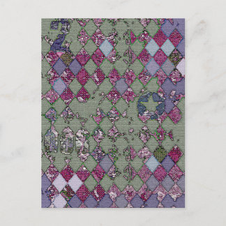 Harlequin-ontwerp Briefkaart