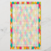 Harlequin patroon briefpapier (Voorkant)