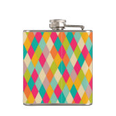 Harlequin patroon heupfles (Achterkant)