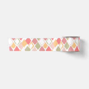 Harlequin-patroon in de zomerkleuren van popsicles lint