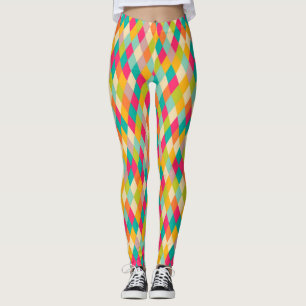 Harlequin patroon leggings