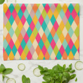 Harlequin  patroon theedoek (Gevouwen)