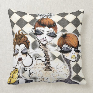 Harlequin Pixie Chicks Pillow Kussen