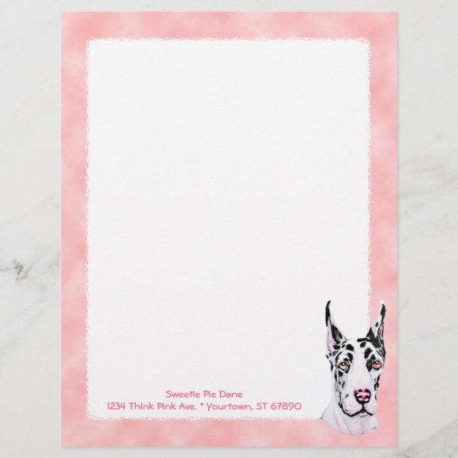 Harlequin Pup Roze Check (Voorkant)