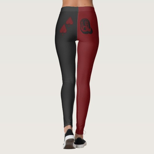 Harlequin Queen of Spades Leggings (Achterkant)