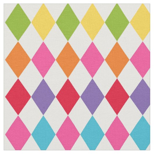 Harlequin Rainbow Stof (Close Up)