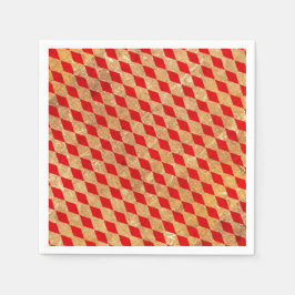 Harlequin Red Vintage Servet