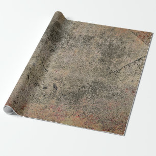 Harlequin Sepia Bruin Zwart Grunge Textuur Cadeaupapier
