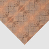  Harlequin Sepia Texture Diamond Pattern Tissuepapier (Detail)