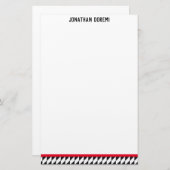 Harlequin Slant Briefpapier (Voorkant / Achterkant)