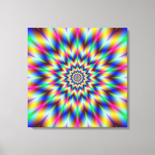 Harlequin Star Canvas Afdruk