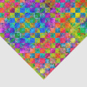 [Harlequin Stropdas-Dye] Diamond Fractal Gecontrol Tissuepapier (Detail)