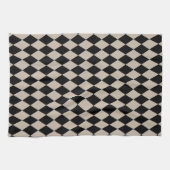 Harlequin Tan en Black Theedoek (Horizontaal)