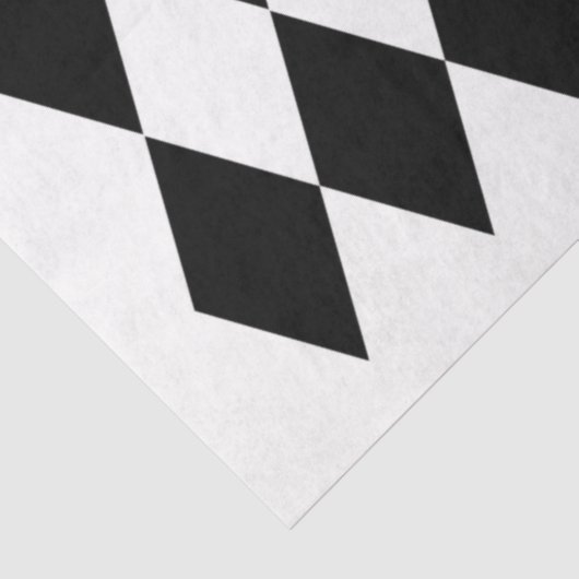 Harlequin tissuepapier - zwart-wit (Detail)