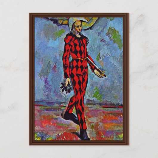 Harlequin van Paul Cézanne (Beste kwaliteit) Briefkaart (Voorkant)
