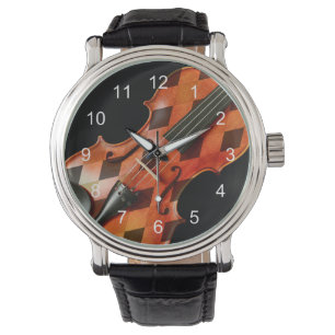 Harlequin Violin Horloge