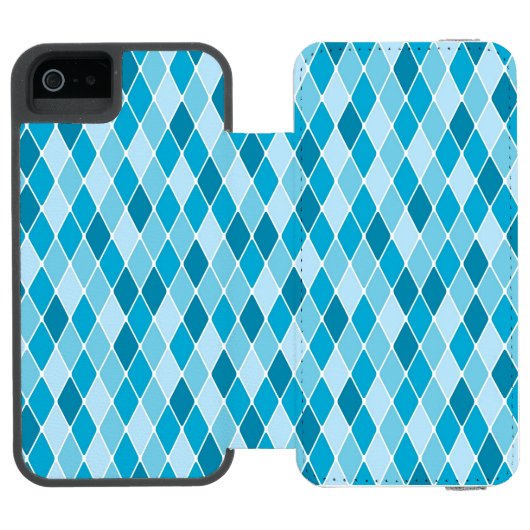 Harlequin winterpatroon incipio iPhone portemonnee hoesje (Agenda Open)