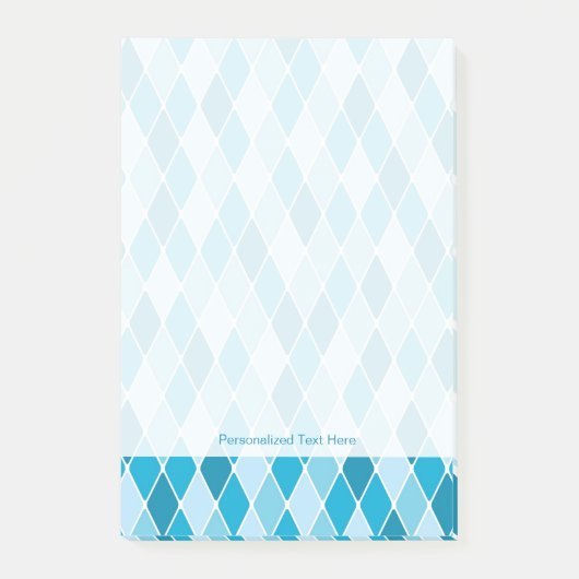 Harlequin winterpatroon post-it® notes (Voorkant)