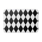 Harlequin, zwart en wit badmat (Voorkant)