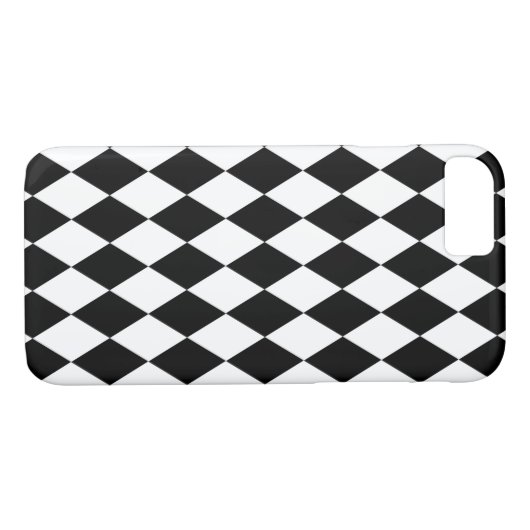 Harlequin, zwart en wit Case-Mate iPhone case (Achterkant (Horizontaal))