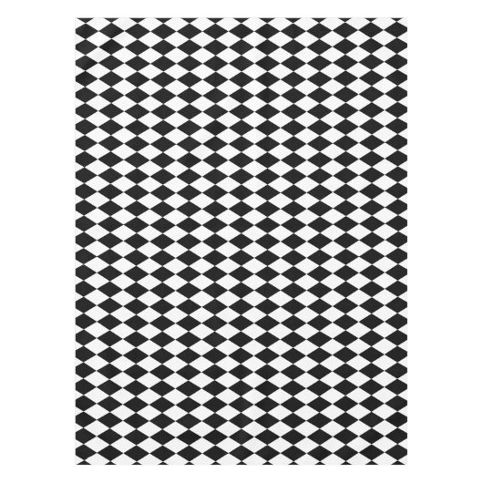 Harlequin, zwart en wit tafelkleed (Voorkant)