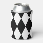 harlequin zwart-wit blikjeskoeler (Blikje Voorkant)