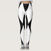 harlequin zwart-wit leggings (Voorkant)