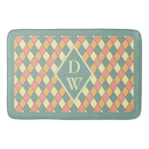 Harlequine Diagonal in Pastels Monogram