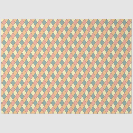  Harlequine Diagonal in Pastels Tissuepapier (Voorkant)