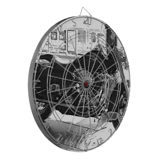Harley Dartbord (Voorkant Links)