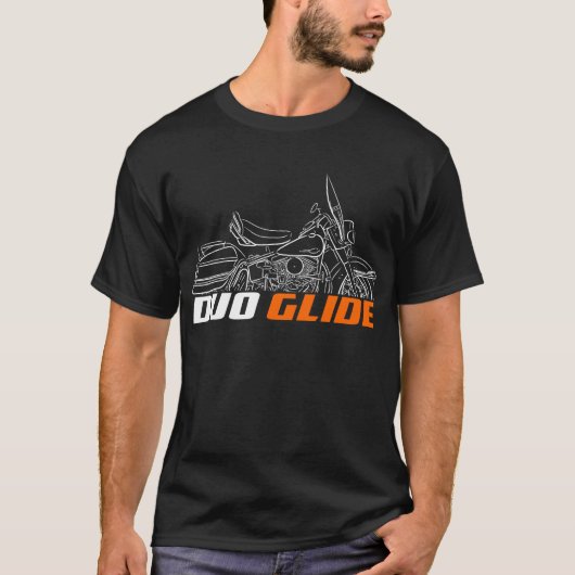 Harley-Davidson Duo Glide 1963-1964 + Zadeltas T-shirt (Voorkant)