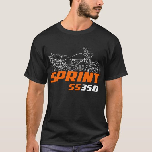 Harley-Davidson Sprint SS-350 1969-1972 T-shirt (Voorkant)