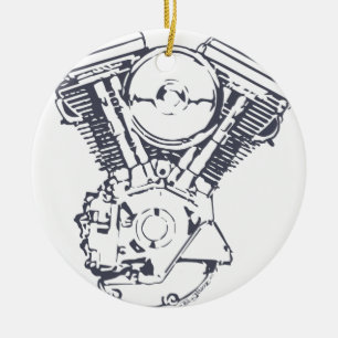 Harley Evolution V-Twin Keramisch Ornament