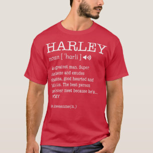 Harley Funny Adult Mannen First Name Definition Pe T-shirt