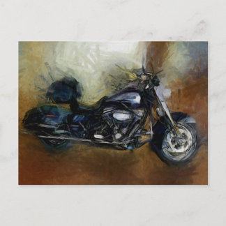 Harley Motorcycle Art Briefkaart